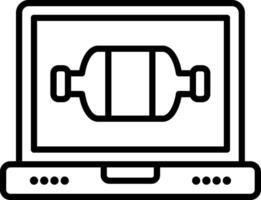 Catalyst Line Icon vector