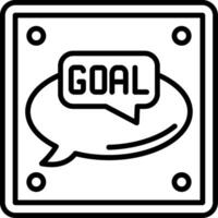 Goal Line Icon vector