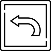 Reply Line Icon vector