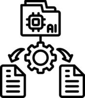Data Collection Line Icon vector