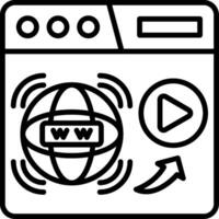 Internet Line Icon vector