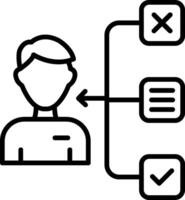 Candidate Line Icon vector