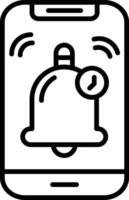 Alarm Line Icon vector