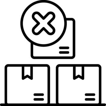 Do Not Stack Line Icon vector