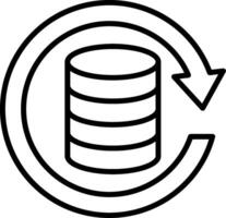 Money Back Guarantee Line Icon vector
