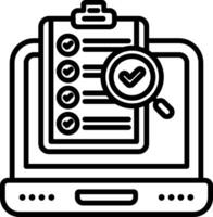 Search Line Icon vector