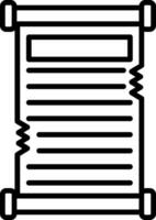 Scroll Line Icon vector