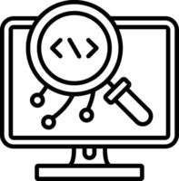 Troubleshooting Line Icon vector