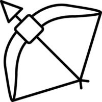 Crossbow Line Icon vector