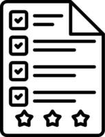 Document Line Icon vector