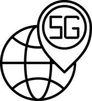 Location Line Icon vector