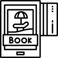 Online Payment Line Icon vector