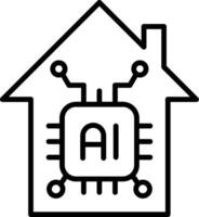 Smarthome Line Icon vector