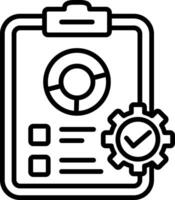 Testing Line Icon vector