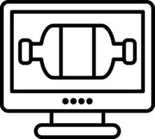 Catalyst Line Icon vector