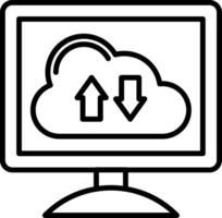 Cloud Line Icon vector