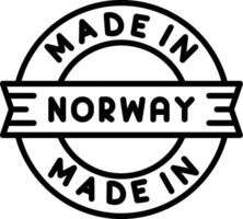 Made In Norway Line Icon vector