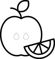 Healthy Food Line Icon vector