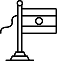 Niger Flag Line Icon vector