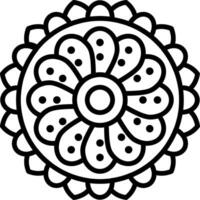 Mandala Line Icon vector