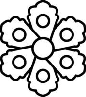 Dianthus Line Icon vector