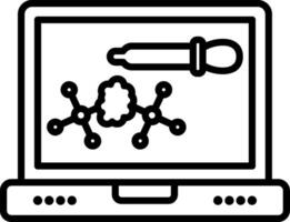 Pipette Line Icon vector