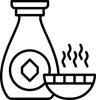 Shoyu Line Icon vector