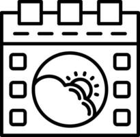 Calendar Line Icon vector