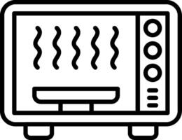 Oven Safe Line Icon vector