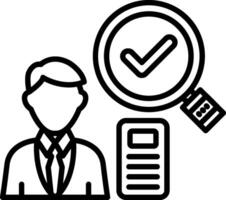 Applicant Line Icon vector