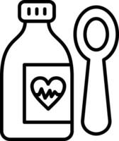 Syrup Line Icon vector