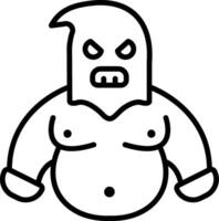 Executioner Line Icon vector
