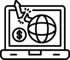 Digital Disruption Line Icon vector