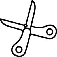 Scissors Line Icon vector