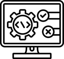Testing Line Icon vector