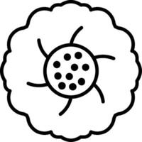 Blooms Line Icon vector