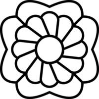 Anemone Line Icon vector