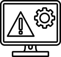 Error Line Icon vector