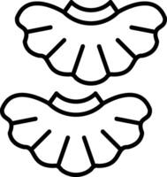 Collar Line Icon vector