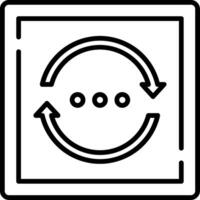 Refresh Line Icon vector