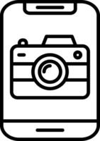 Camera Line Icon vector