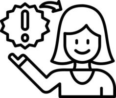 Nervous Breakdown Line Icon vector