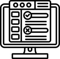 Testing Line Icon vector