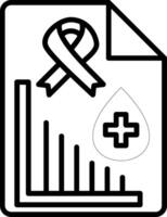 Analytic Line Icon vector
