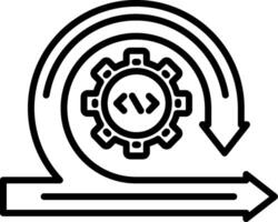 Agile Line Icon vector