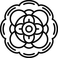 Mandala Line Icon vector