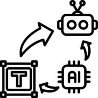 Text Line Icon vector