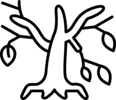 Tree Branch Line Icon vector
