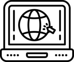 Web Line Icon vector