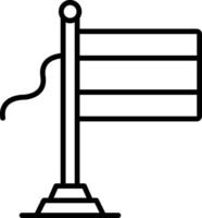 Lithuania Flag Line Icon vector